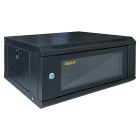 Шкаф настенный GEAR 4U 19" 600x450x280 мм, + полка 19", black (GWMSN-4U-600-450)