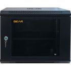 Шафа настінна GEAR 9U 19" 600x450x500 мм, + полка 19", black (GWMSN-9U-600-450)