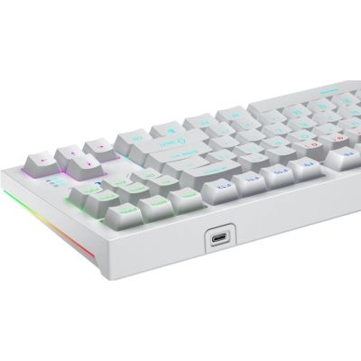 Клавиатура Aula F3032 White keycaps plus 21 Yellow keys KRGD Brown USB UA White (6948391201757)
