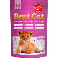 Наполнитель для туалета Best Cat Силикагелевый Pink Flowers 3.6 л (4820281500299)