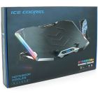 Підставка до ноутбука IceCoorel 10-17", 8*70mm, 2*USB, + LCD, 410x297x40mm, RGB (K10)