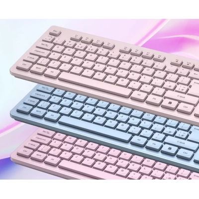 Клавіатура Canyon HKB-W01 Silent Wireless UA Blue (CNS-HKBW01BL)