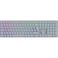 Клавіатура Canyon HKB-W11 Slim Dual Mode Wireless/Bluetooth RGB UA Grey (CNS-HBTK11G)