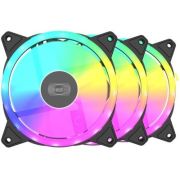 Кулер для корпуса PcCooler (F3 T120 ARGB BK 3IN1)