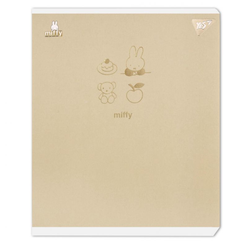 Зошит Yes Gold Miffy А5 24 аркушів клітинка (767537) (10 шт)