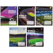 Зошит Yes World stadium А5 60 аркушів клітинка (767148) (10 шт)