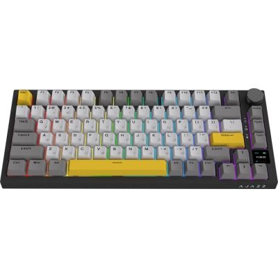 Клавіатура Ajazz AK820 Pro Flying Fish Switch Black RGB USB/Wireless/Bluetooth UA Black (AK820PRO-FF-BGY)