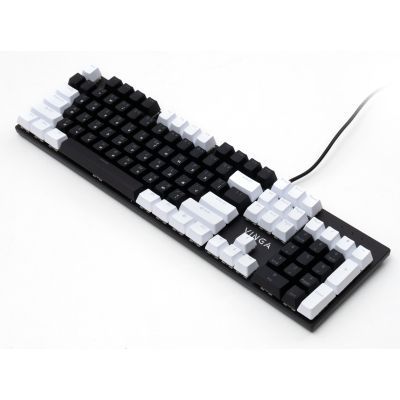 Клавиатура Vinga KBGM-095 LED Brown Switch USB White/Black (KBGM-095BR White/Black)