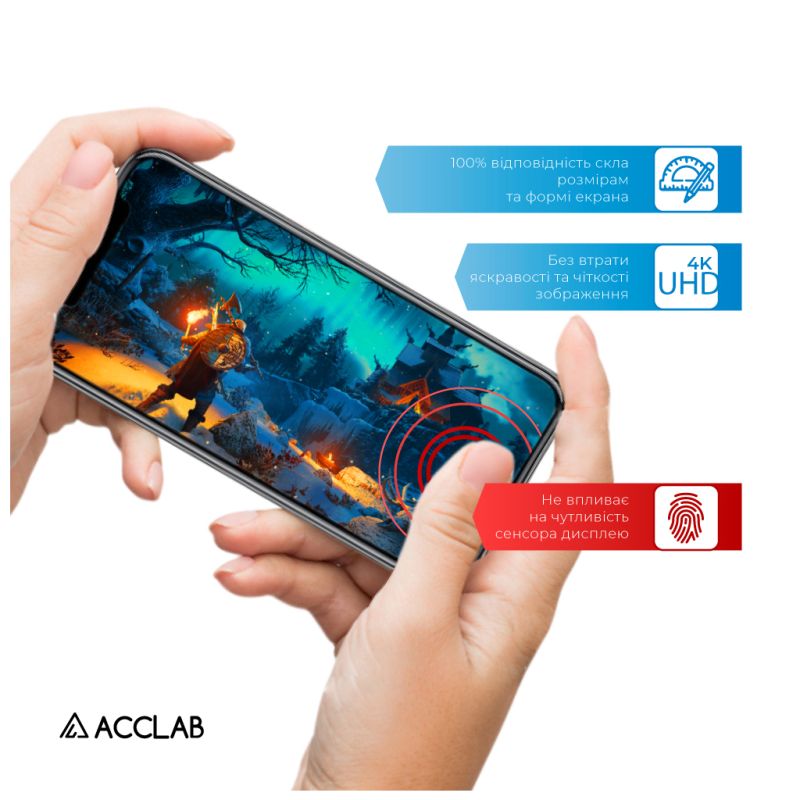 Стекло защитное ACCLAB Full Glue MOTO G32 Black (1283126544309)