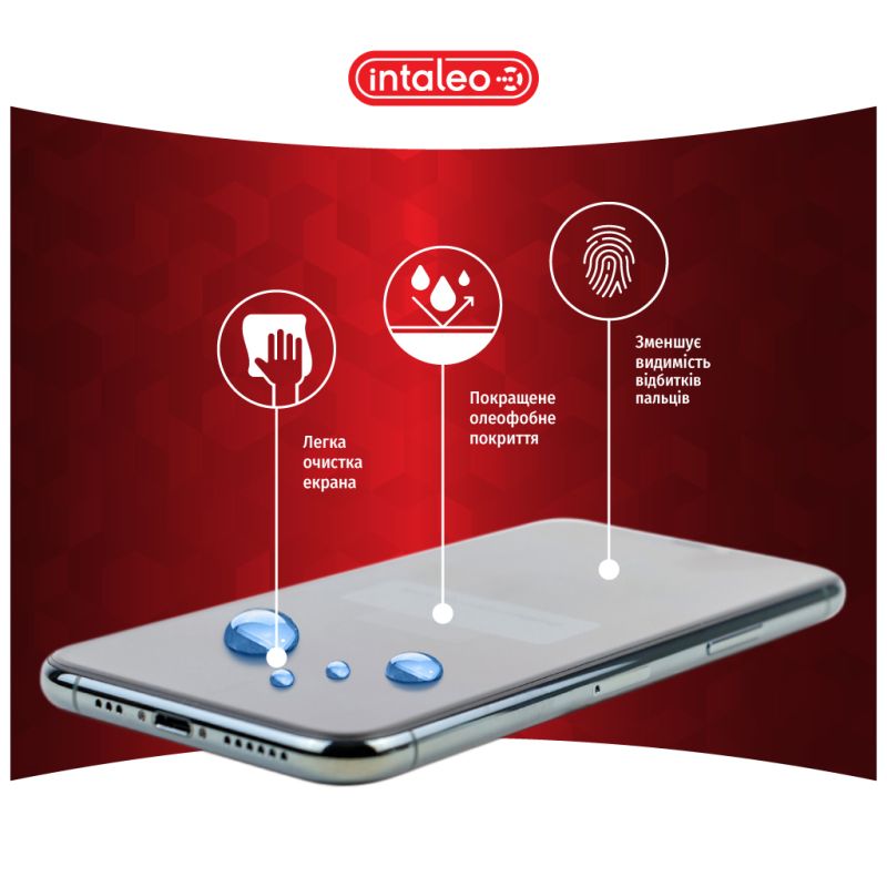 Стекло защитное Intaleo Full Glue Xiaomi 13T Pro Black (1283126582622)
