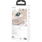 Дата кабель USB 2.0 AM to Lightning 1.0m Cafule Series Metal 2.4A White Baseus (CALJK-A02)