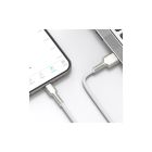 Дата кабель USB 2.0 AM to Lightning 2.0m Cafule Series Metal 2.4A White Baseus (CALJK-B02)