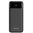 Батарея универсальная Sigma X-power SI20A4QL 20000mAh, PD/20W, QC/22.5W, LED, cable 20w, black (4827798799710)