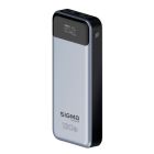 Батарея универсальная Sigma X-power SI30A7QLX 30000mAh, PD/130W, LED, cable 100w, silver (4827798479117)