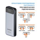Батарея универсальная Sigma X-power SI30A7QLX 30000mAh, PD/130W, LED, cable 100w, silver (4827798479117)