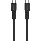 Дата кабель USB-C to USB-C 1.0m OnWire 60CL C-C 60W COLOR Braided 1m Black Canyon (CND-CCAP60AB10B)