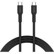 Дата кабель USB-C to USB-C 1.0m OnWire 60CL C-C 60W COLOR Braided 1m Black Canyon (CND-CCAP60AB10B)