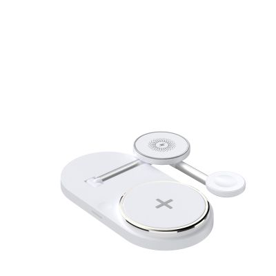 Зарядний пристрій Armorstandart Wireless Charging H101 3 in 1 Magnetic White (ARM78102)