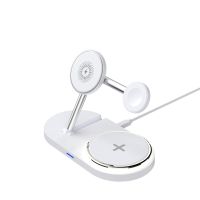 Зарядний пристрій Armorstandart Wireless Charging H101 3 in 1 Magnetic White (ARM78102)