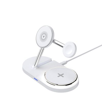 Зарядний пристрій Armorstandart Wireless Charging H101 3 in 1 Magnetic White (ARM78102)