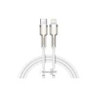 Дата кабель USB-C to Lightning 1.0m Cafule Metal PD 20W white Baseus (CATLJK-A02)