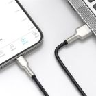 Дата кабель USB 2.0 AM to Lightning 1.0m Cafule Metal 2.4A black Baseus (CALJK-A01)
