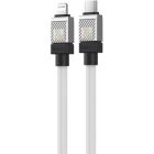 Дата кабель USB-C to Lightning 2.0m CoolPlay Fast Charging 20W white Baseus (CAKW000102)