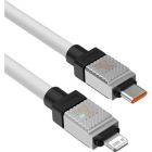 Дата кабель USB-C to Lightning 2.0m CoolPlay Fast Charging 20W white Baseus (CAKW000102)