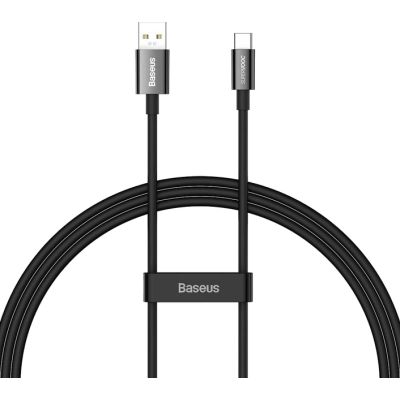 Дата кабель USB 2.0 AM to USB-C 1.0m Superior Fast Charging 60W black Baseus (CAYS000901)