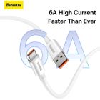 Дата кабель USB 2.0 AM to USB-C 1.0m Superior Fast Charging 100W moon white Baseus (P10320102214-01)