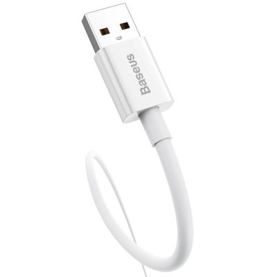 Дата кабель USB 2.0 AM to USB-C 1.0m Superior Fast Charging 100W moon white Baseus (P10320102214-01)