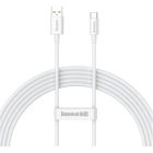 Дата кабель USB 2.0 AM to USB-C 1.0m Superior Fast Charging 100W moon white Baseus (P10320102214-01)