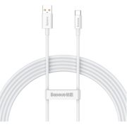 Дата кабель USB 2.0 AM to USB-C 1.0m Superior Fast Charging 100W moon white Baseus (P10320102214-01)