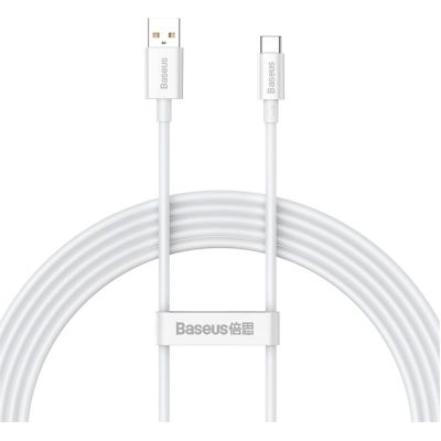 Дата кабель USB 2.0 AM to USB-C 1.0m Superior Fast Charging 100W moon white Baseus (P10320102214-01)
