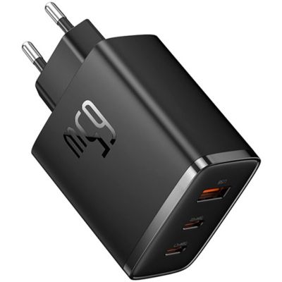Зарядное устройство Baseus Cube Pro Fast Charger 2C+U 65W black (P10152301113-00)