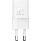 Зарядний пристрій Baseus GaN5 Fast Charger USB-C 20W white (CCGN050102)