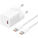 Зарядное устройство Baseus GaN5 Fast Charger USB-C 30W + Cable 1.0m Type-C 100W white (P10110902213-00)