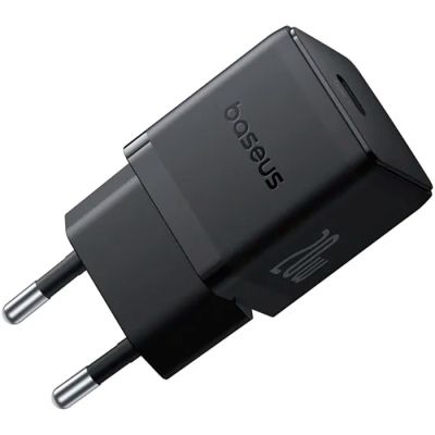 Зарядное устройство Baseus Palm Fast Charger 1C 20W + Cable 1.0m Type-C 60W black (P10111602113-01)