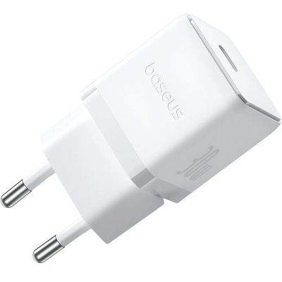 Зарядное устройство Baseus Palm Fast Charger 1C 30W + Cable 1.0m Type-C 60W white (P10111605213-01)