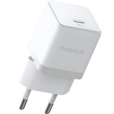 Зарядное устройство Baseus Palm Fast Charger 1C 30W + Cable 1.0m Type-C 60W white (P10111605213-01)