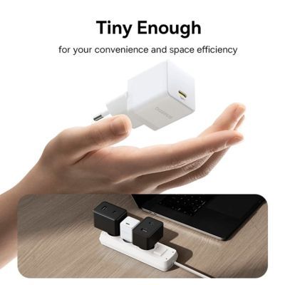 Зарядное устройство Baseus Palm Fast Charger 1C 30W + Cable 1.0m Type-C 60W white (P10111605213-01)