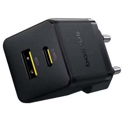Зарядное устройство Baseus Palm Fast Charger C+U 30W cluster black (P1011160A113-00)