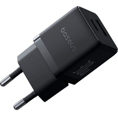 Зарядное устройство Baseus Palm Fast Charger C+U 30W cluster black (P1011160A113-00)