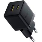 Зарядний пристрій Baseus Palm Fast Charger C+U 30W cluster black (P1011160A113-00)