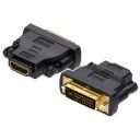 Перехідник DVI(24+1) Male to HDMI Female black Vention (ECDB0)
