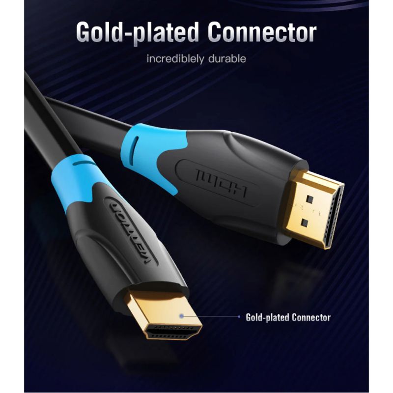 Кабель мультимедийный HDMI M to HDMI M 1.0m V2.0 Vention (AACBF)