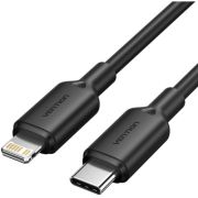 Дата кабель USB-C to Lightning 2.0m 3A black Vention (LAKBH)