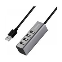 Концентратор HOCO USB 2.0 to 4xUSB Line machine HB1 Tarnish (6957531038139)