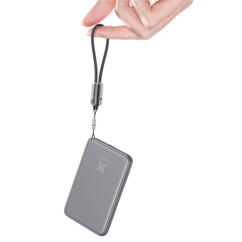 Батарея универсальная Vinga 5000 mAh 20W/15W Wireless (VPBB520WL)