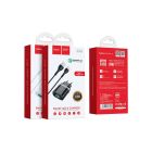 Зарядное устройство HOCO C12Q Smart USB QC3.0 + cable USB to USB-C 18W Black (6931474716293)